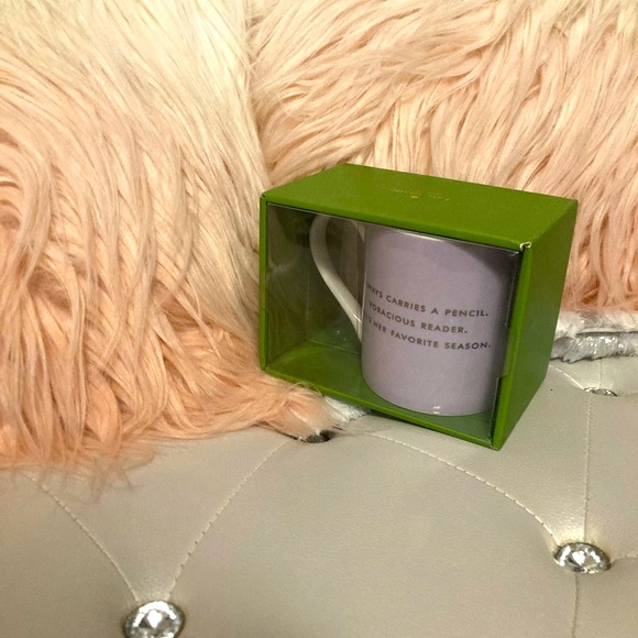 Kate Spade Pink Buttoned Up 12oz Mug - Picture 3 of 8